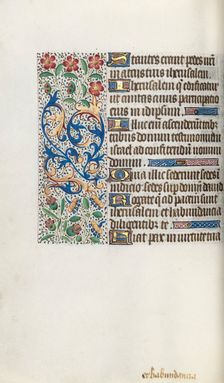 Book of Hours (Use of Rouen): fol. 62v, c. 1470. Creator: Master of the Geneva Latini (French, active Rouen, 1460-80)