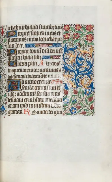 Book of Hours (Use of Rouen): fol. 63r, c. 1470. Creator: Master of the Geneva Latini (French, active Rouen, 1460-80).