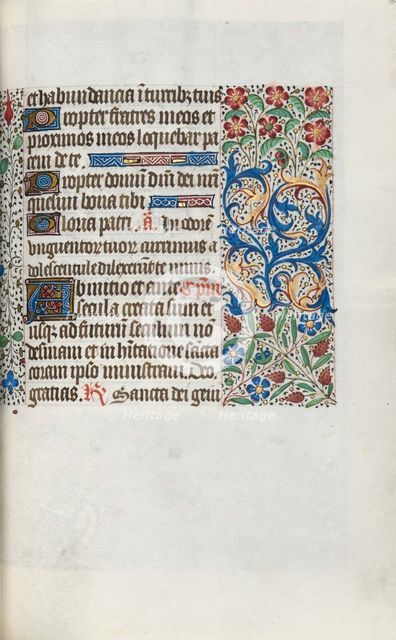 Book of Hours (Use of Rouen): fol. 63r, c. 1470. Creator: Master of the Geneva Latini (French, active Rouen, 1460-80).