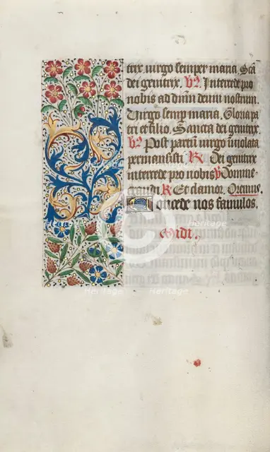 Book of Hours (Use of Rouen): fol. 63v, c. 1470. Creator: Master of the Geneva Latini (French, active Rouen, 1460-80).