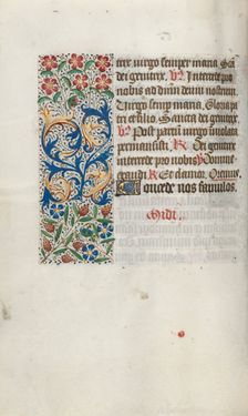 Book of Hours (Use of Rouen): fol. 63v, c. 1470. Creator: Master of the Geneva Latini (French, active Rouen, 1460-80)