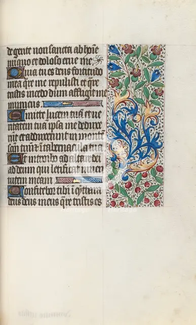 Book of Hours (Use of Rouen): fol. 76r, c. 1470. Creator: Master of the Geneva Latini (French, active Rouen, 1460-80).