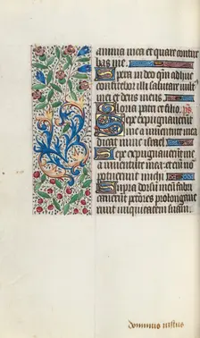 Book of Hours (Use of Rouen): fol. 76v, c. 1470. Creator: Master of the Geneva Latini (French, active Rouen, 1460-80)