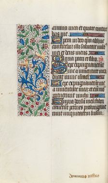 Book of Hours (Use of Rouen): fol. 76v, c. 1470. Creator: Master of the Geneva Latini (French, active Rouen, 1460-80)