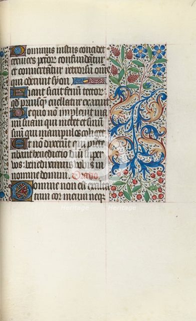 Book of Hours (Use of Rouen): fol. 77r, c. 1470. Creator: Master of the Geneva Latini (French, active Rouen, 1460-80).