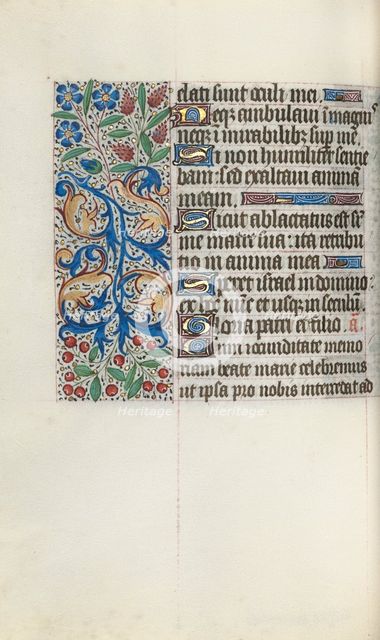 Book of Hours (Use of Rouen): fol. 77v, c. 1470. Creator: Master of the Geneva Latini (French, active Rouen, 1460-80).