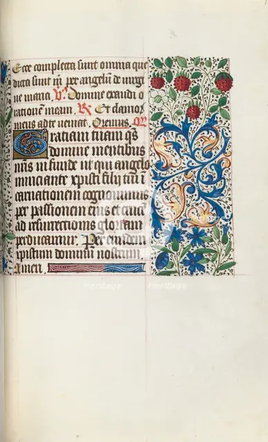 Book of Hours (Use of Rouen): fol. 79r, c. 1470. Creator: Master of the Geneva Latini (French, active Rouen, 1460-80).