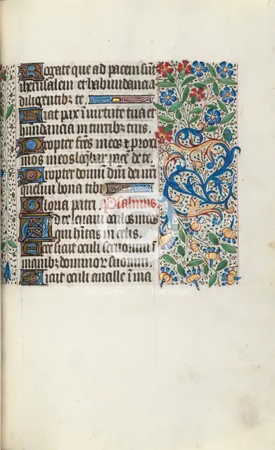 Book of Hours (Use of Rouen): fol. 70r, c. 1470. Creator: Master of the Geneva Latini (French, active Rouen, 1460-80).