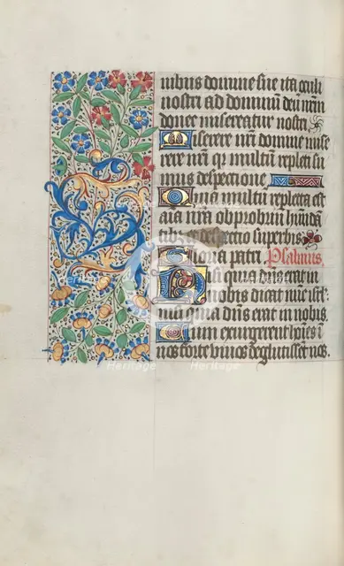Book of Hours (Use of Rouen): fol. 70v, c. 1470. Creator: Master of the Geneva Latini (French, active Rouen, 1460-80).