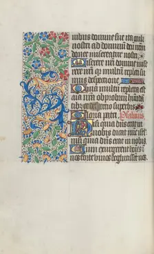Book of Hours (Use of Rouen): fol. 70v, c. 1470. Creator: Master of the Geneva Latini (French, active Rouen, 1460-80)
