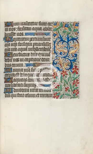 Book of Hours (Use of Rouen): fol. 71r, c. 1470. Creator: Master of the Geneva Latini (French, active Rouen, 1460-80).