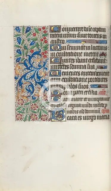 Book of Hours (Use of Rouen): fol. 72v, c. 1470. Creator: Master of the Geneva Latini (French, active Rouen, 1460-80).