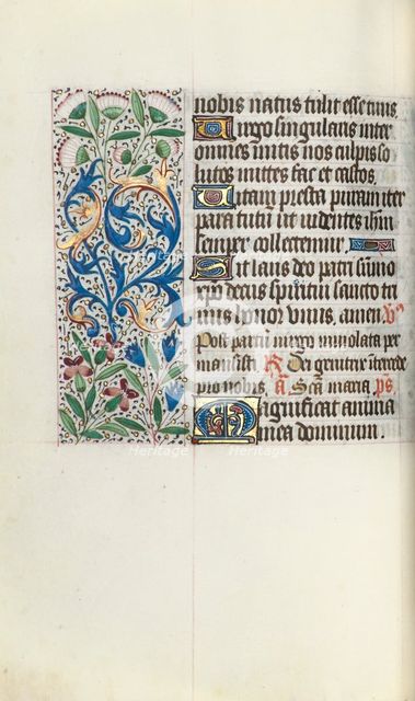 Book of Hours (Use of Rouen): fol. 73v, c. 1470. Creator: Master of the Geneva Latini (French, active Rouen, 1460-80).