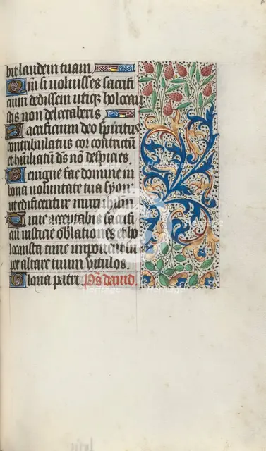 Book of Hours (Use of Rouen): fol. 87r, c. 1470. Creator: Master of the Geneva Latini (French, active Rouen, 1460-80).