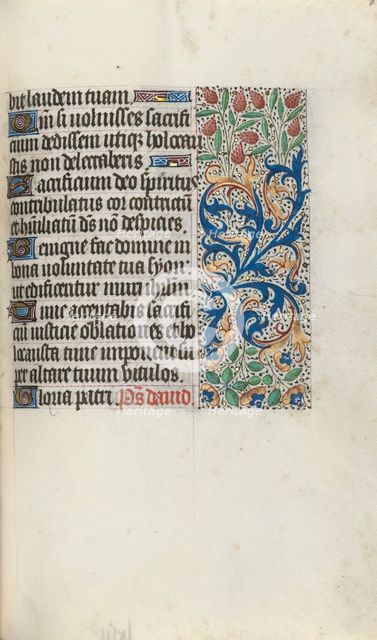 Book of Hours (Use of Rouen): fol. 87r, c. 1470. Creator: Master of the Geneva Latini (French, active Rouen, 1460-80).