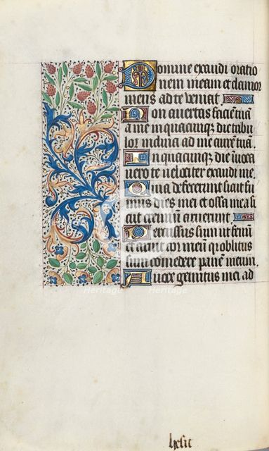 Book of Hours (Use of Rouen): fol. 87v, c. 1470. Creator: Master of the Geneva Latini (French, active Rouen, 1460-80).