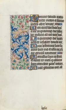 Book of Hours (Use of Rouen): fol. 87v, c. 1470. Creator: Master of the Geneva Latini (French, active Rouen, 1460-80)