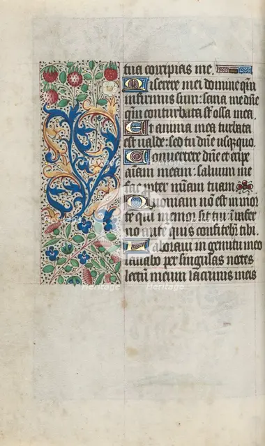 Book of Hours (Use of Rouen): fol. 80v, c. 1470. Creator: Master of the Geneva Latini (French, active Rouen, 1460-80).
