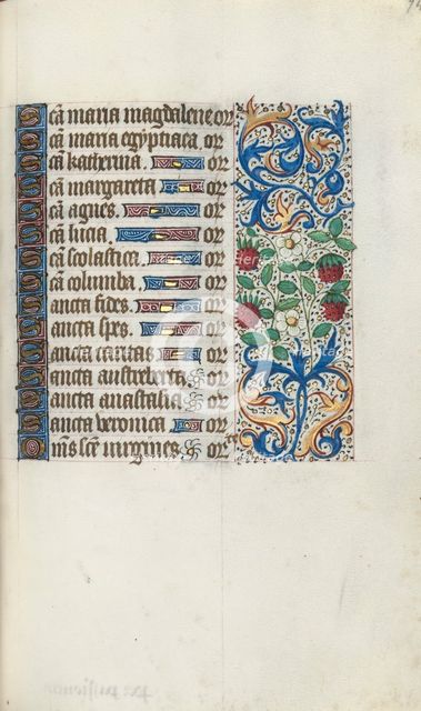 Book of Hours (Use of Rouen): fol. 94r, c. 1470. Creator: Master of the Geneva Latini (French, active Rouen, 1460-80).