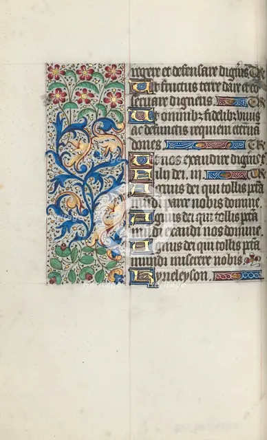 Book of Hours (Use of Rouen): fol. 95v, c. 1470. Creator: Master of the Geneva Latini (French, active Rouen, 1460-80).