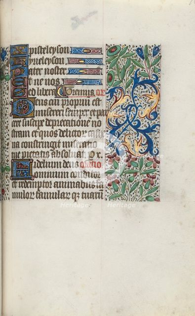 Book of Hours (Use of Rouen): fol. 96r, c. 1470. Creator: Master of the Geneva Latini (French, active Rouen, 1460-80).