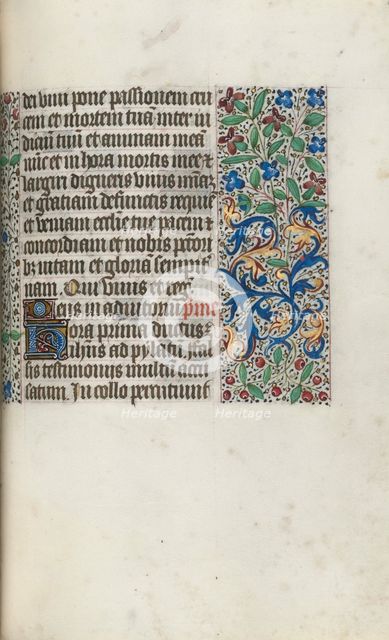 Book of Hours (Use of Rouen): fol. 97r, c. 1470. Creator: Master of the Geneva Latini (French, active Rouen, 1460-80).