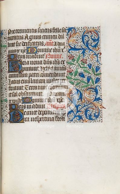 Book of Hours (Use of Rouen): fol. 98r, c. 1470. Creator: Master of the Geneva Latini (French, active Rouen, 1460-80).
