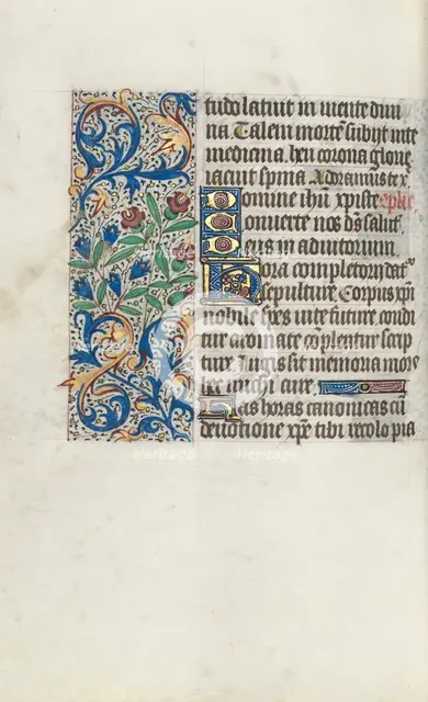 Book of Hours (Use of Rouen): fol. 98v, c. 1470. Creator: Master of the Geneva Latini (French, active Rouen, 1460-80).