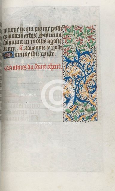 Book of Hours (Use of Rouen): fol. 99r, c. 1470. Creator: Master of the Geneva Latini (French, active Rouen, 1460-80).
