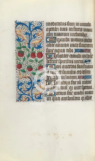 Book of Hours (Use of Rouen): fol. 91v, c. 1470. Creator: Master of the Geneva Latini (French, active Rouen, 1460-80).