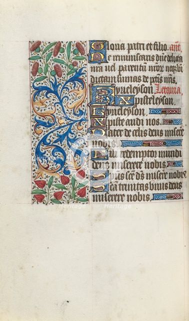 Book of Hours (Use of Rouen): fol. 92v, c. 1470. Creator: Master of the Geneva Latini (French, active Rouen, 1460-80).