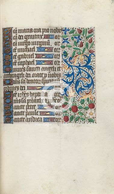 Book of Hours (Use of Rouen): fol. 93r, c. 1470. Creator: Master of the Geneva Latini (French, active Rouen, 1460-80).