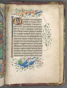 Book of Hours (Use of Utrecht): fol. 222r, Initial with Three Kings, c. 1460-1465. Creator: Master of Gijsbrecht van Brederode (Netherlandish); Master of the Boston City of God (Netherlandish)
