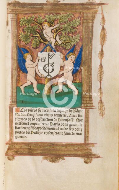 Book of Hours, French, 1518-21. Creators: Gilles Hardouyn, Germain Hardouyn.