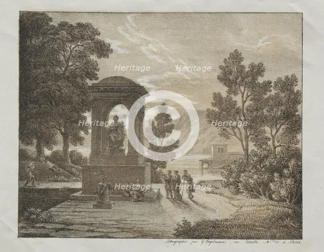 Book of Lithograph Trials using different means of Drawing such as Crayon, Pen, Brush..., c. 1816. Creator: Godefroy Engelmann (French, 1788-1839).