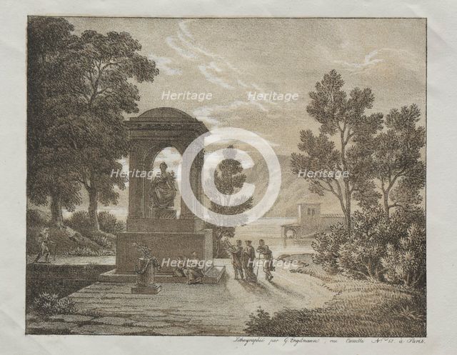 Book of Lithograph Trials using different means of Drawing such as Crayon, Pen, Brush..., c. 1816. Creator: Godefroy Engelmann (French, 1788-1839).
