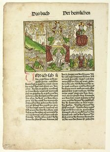 Book of Revelation (Seven Trumpets) from The Bible (also called the...1485...assembled 1929. Creators: Unknown, Johann Reinhard Grüninger, Wilhelm Ludwig Schreiber