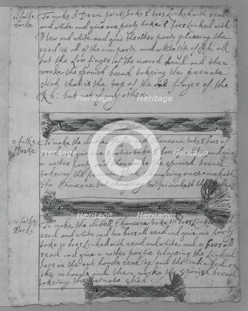 Book of Silk Braids, England, 1601/50. Creator: Unknown.