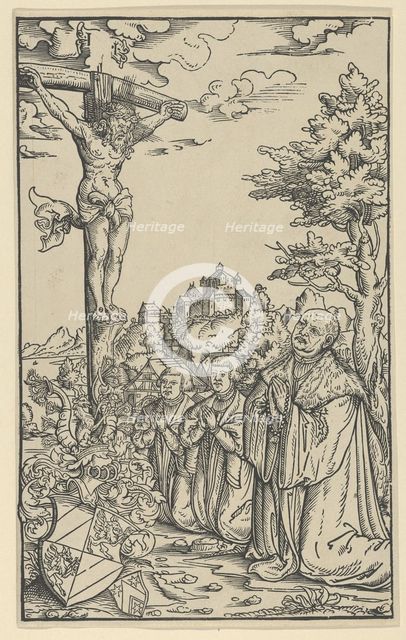 Book-Plate of Christoph Scheurl, 16th century. Creators: Lucas Cranach the Younger, Workshop of Lucas Cranach the Younger.