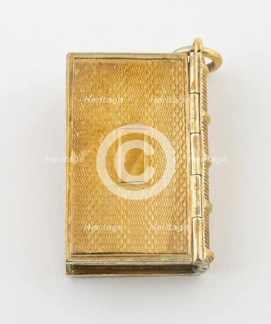 Book-Shaped Vinaigrette, Birmingham, 1835/36. Creator: Taylor and Perry.