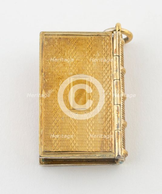 Book-Shaped Vinaigrette, Birmingham, 1835/36. Creator: Taylor and Perry.