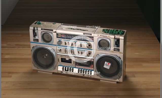 Boombox used by Public Enemy, ca. 1986. Creator: Tecsonic.