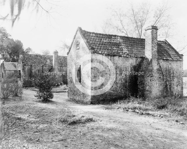 Boone Hall, buildings on grounds, Mount Pleasant vicinity, Charleston County, South Carolina, 1938. Creator: Frances Benjamin Johnston.
