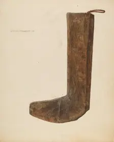 Boot Form, 1938. Creator: Albert Geuppert