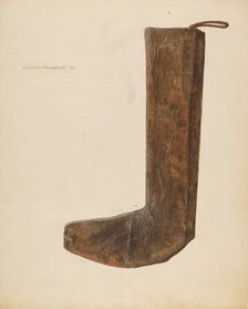 Boot Form, 1938. Creator: Albert Geuppert