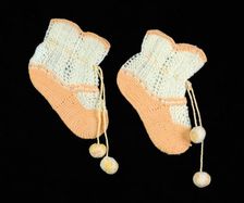 Bootees, American, 1840-60. Creator: Unknown