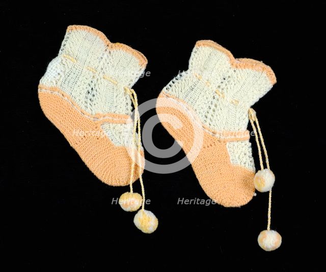 Bootees, American, 1840-60. Creator: Unknown.