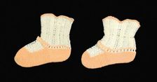 Bootees, American, 1840-60. Creator: Unknown
