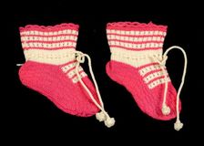 Bootees, American, 1850-70. Creator: Unknown