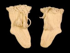 Bootees, American, 1870-80. Creator: Unknown